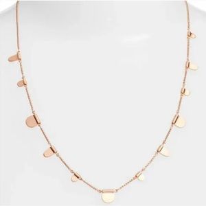 Kendra Scott Olive Necklace Rose Gold